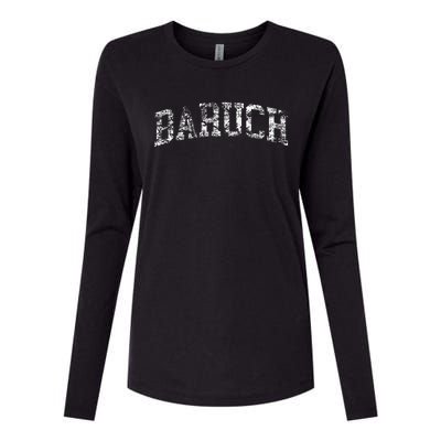 Baruch Vintage Retro College Athletic Sports Womens Cotton Relaxed Long Sleeve T-Shirt