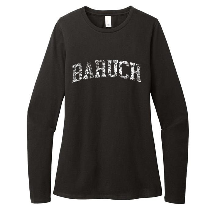 Baruch Vintage Retro College Athletic Sports Womens CVC Long Sleeve Shirt