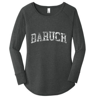 Baruch Vintage Retro College Athletic Sports Women's Perfect Tri Tunic Long Sleeve Shirt