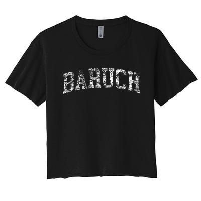 Baruch Vintage Retro College Athletic Sports Women's Crop Top Tee