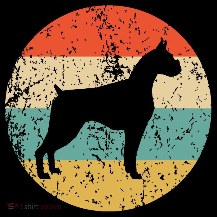 Boxer Vintage Retro Boxer Dog Tall T-Shirt