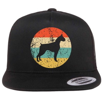 Boxer Vintage Retro Boxer Dog Flatbill Hat