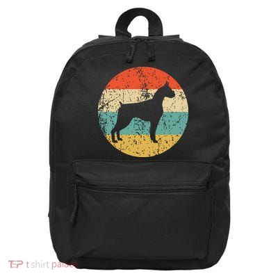 Boxer Vintage Retro Boxer Dog 16 in Basic Backpack