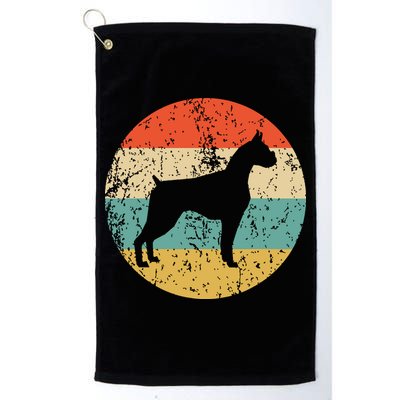 Boxer Vintage Retro Boxer Dog Golf Towel