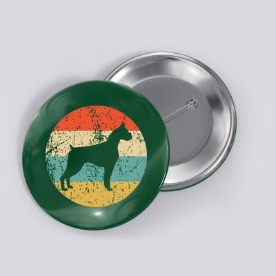 Boxer Vintage Retro Boxer Dog Button
