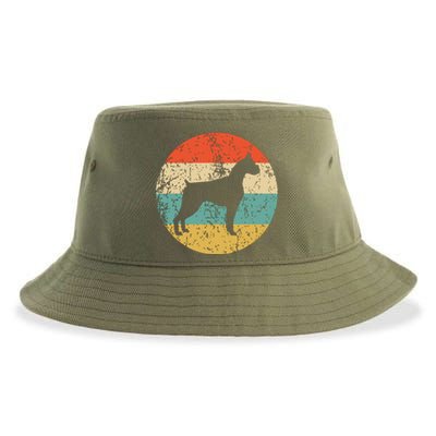 Boxer Vintage Retro Boxer Dog Sustainable Bucket Hat