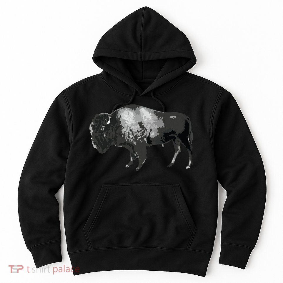 Buffalo Vintage Retro American Bison Hoodie