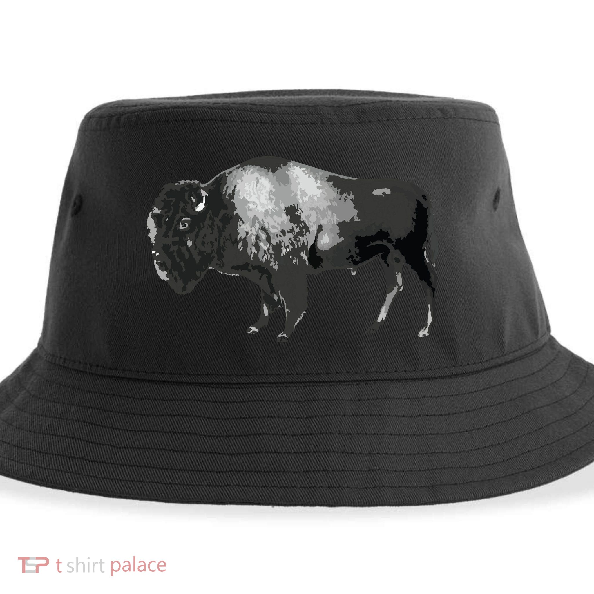 Buffalo Vintage Retro American Bison Sustainable Bucket Hat