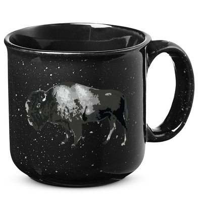 Buffalo Vintage Retro American Bison 15oz Campfire Ceramic Mug