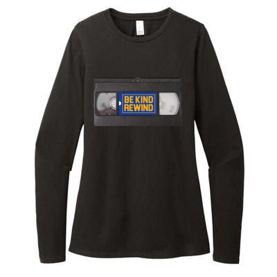 Blockbuster Video Rental Vhs Be Kind Rewind Stickers Womens CVC Long Sleeve Shirt