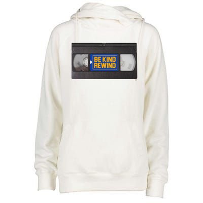 Blockbuster Video Rental Vhs Be Kind Rewind Stickers Womens Funnel Neck Pullover Hood