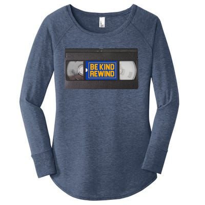 Blockbuster Video Rental Vhs Be Kind Rewind Stickers Women's Perfect Tri Tunic Long Sleeve Shirt