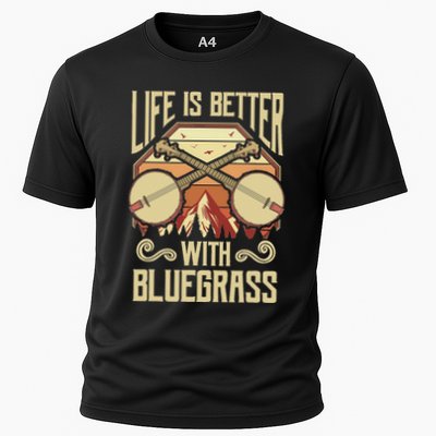 Banjo Vintage Retro Bluegrass Music Fans Banjo Player Performance Shirt