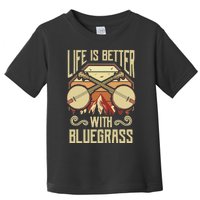 Banjo Vintage Retro Bluegrass Music Fans Banjo Player Toddler T-Shirt