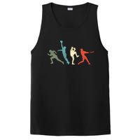 Baseball Vintage Retro Catcher Pitcher Batter PosiCharge Competitor Tank