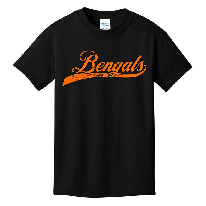 B.E.N.G.A.L.S Vintage Retro Tiger Nickname Kids T-Shirt