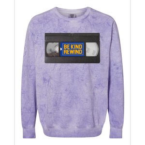 Blockbuster Video Rental Vhs Be Kind Rewind Stickers Colorblast Crewneck Sweatshirt