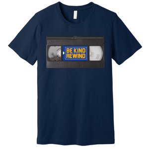 Blockbuster Video Rental Vhs Be Kind Rewind Stickers Premium T-Shirt