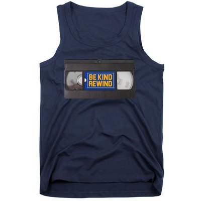 Blockbuster Video Rental Vhs Be Kind Rewind Stickers Tank Top