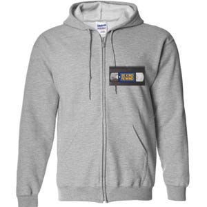 Blockbuster Video Rental Vhs Be Kind Rewind Stickers Full Zip Hoodie