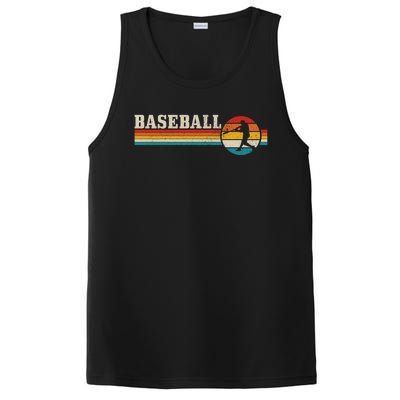 Baseball Vintage Retro Baseball Player Coach Gift PosiCharge Competitor Tank