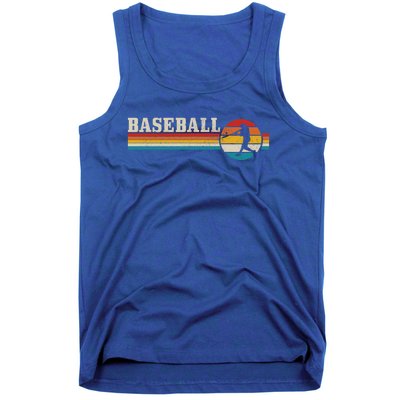 Baseball Vintage Retro Baseball Player Coach Gift Tank Top