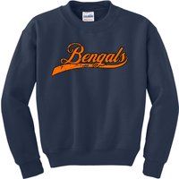 B.E.N.G.A.L.S Vintage Retro Tiger Nickname Kids Sweatshirt