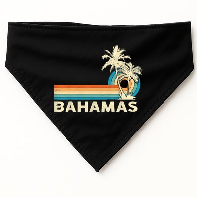 Bahamas Vacation Retro 80s Beach Souvenir USA-Made Doggie Bandana