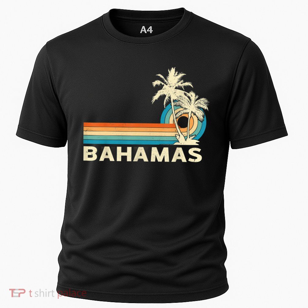 Bahamas Vacation Retro 80s Beach Souvenir Performance Shirt