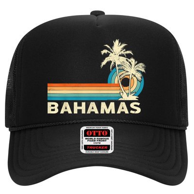 Bahamas Vacation Retro 80s Beach Souvenir Trucker Hat