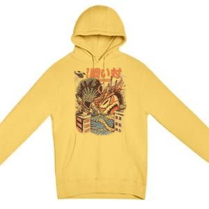 Brocco Vs Ramen Kaijus Premium Pullover Hoodie