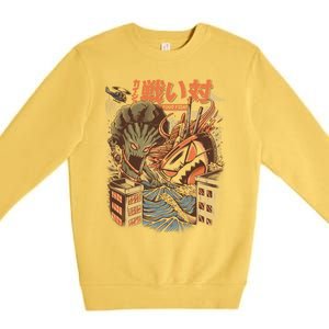 Brocco Vs Ramen Kaijus Premium Crewneck Sweatshirt