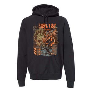 Brocco Vs Ramen Kaijus Premium Hoodie