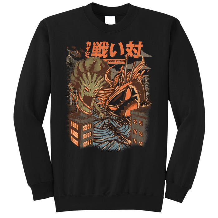 Brocco Vs Ramen Kaijus Tall Sweatshirt