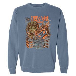 Brocco Vs Ramen Kaijus Garment-Dyed Sweatshirt