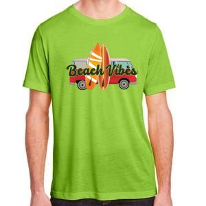 Beach Vibes Surfer Retro Van Adult ChromaSoft Performance T-Shirt