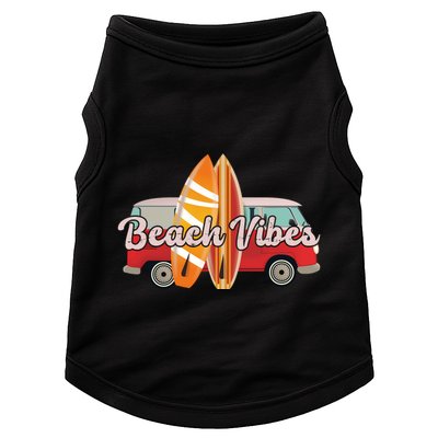 Beach Vibes Surfer Retro Van Doggie Tank