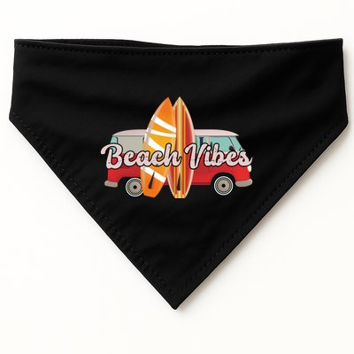 Beach Vibes Surfer Retro Van USA-Made Doggie Bandana