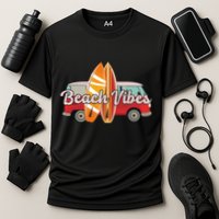 Beach Vibes Surfer Retro Van Performance Shirt