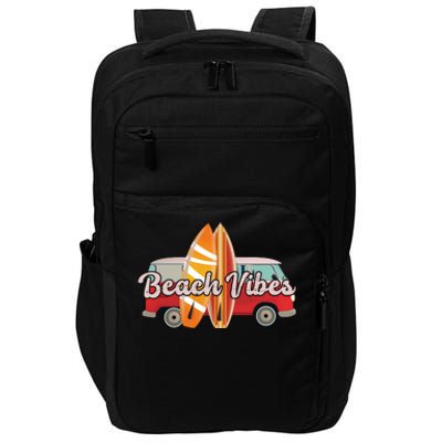 Beach Vibes Surfer Retro Van Impact Tech Backpack