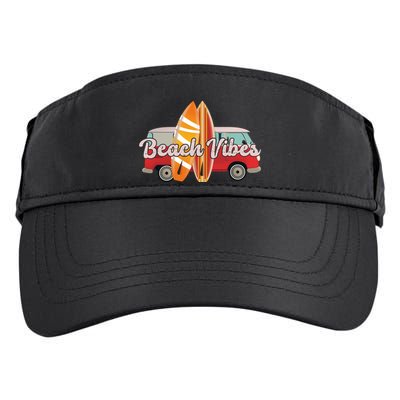 Beach Vibes Surfer Retro Van Adult Drive Performance Visor