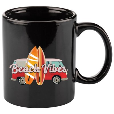 Beach Vibes Surfer Retro Van 11oz C Handle Ceramic Mug