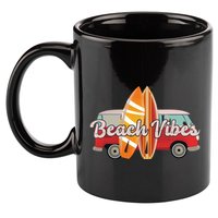 Beach Vibes Surfer Retro Van 11oz C Handle Ceramic Mug