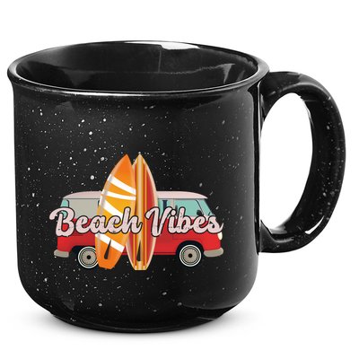 Beach Vibes Surfer Retro Van 15oz Campfire Ceramic Mug