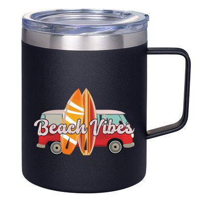 Beach Vibes Surfer Retro Van 12oz Stainless Steel Coffee Mug