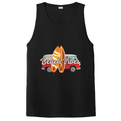 Beach Vibes Surfer Retro Van PosiCharge Competitor Tank