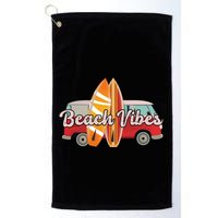 Beach Vibes Surfer Retro Van Golf Towel
