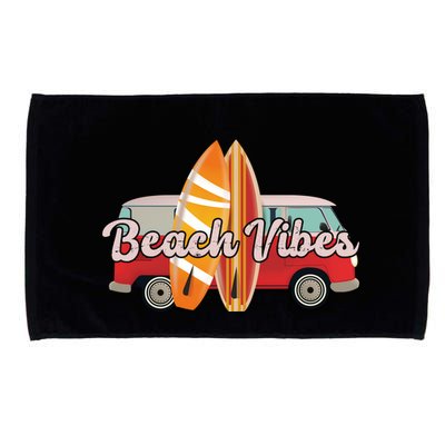 Beach Vibes Surfer Retro Van Microfiber Hand Towel