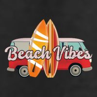 Beach Vibes Surfer Retro Van Microfiber Hand Towel