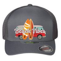 Beach Vibes Surfer Retro Van Flexfit Unipanel Trucker Cap